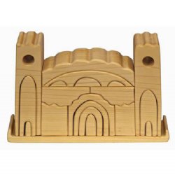 Castle Puzzle Wooden Building Blocks (Natural)