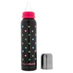 organicKidz 9oz Insulated Stainless Steel Baby Bottle (Brown with Dots)