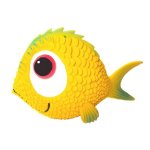 Natural Rubber Fish Bath Toy (Yellow)