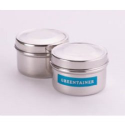 Greentainer Tiny 2 Pack Stainless Steel Food Containers (6 cm)