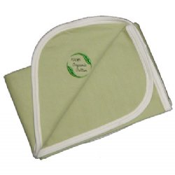 Hooded Blanket - with Leafcutter Ants Embroidery (green tea)