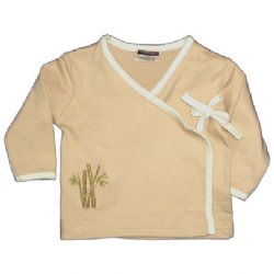 Baby Kimono - with Bamboo Embroidery (chai latte)