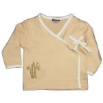 Baby Kimono - with Bamboo Embroidery (chai latte)