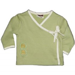 Baby Kimono - with Chinese `Pure` Embroidery (green tea)