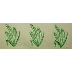 Baby T-shirt - with Wheat Embroidery (green tea)