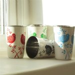 Fair Trade Stainless Steel Cup - Lolita (Black)