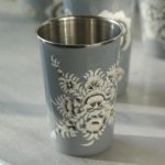 Fair Trade Stainless Steel Cup - Pansa (Grey)