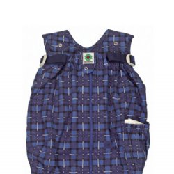 European Soft Front & Back Baby Carrier (Blue with Checks)