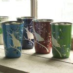 Fair Trade Stainless Steel Cup - Eva (Green)