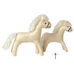 Felt Horse (Small, White)