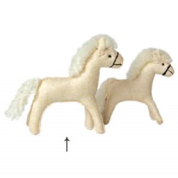 Felt Horse (White)