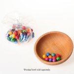GRIMM'S 100 Wooden Lacing Beads (12 mm)