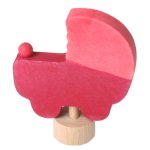 GRIMM'S Birthday Ring Decoration Pram (Pink)