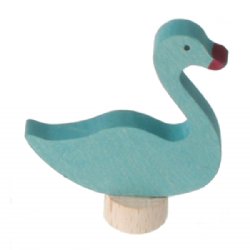 GRIMM'S Birthday Ring Decoration Swan