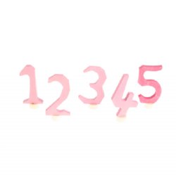 GRIMM`S Birthday Number Set (1-5) Pink