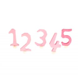 GRIMM'S Birthday Number Set (1-5) Pink