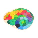 GRIMM'S Chameleon Wooden Creative Puzzle (Small)