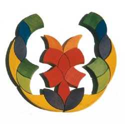 GRIMM'S Circle Iris Wooden Geometric Puzzle (Small)