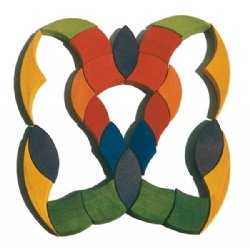 GRIMM'S Circle Iris Wooden Geometric Puzzle (Small)