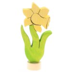 GRIMM`S Birthday Ring Decoration Hand-Colored Daffodil