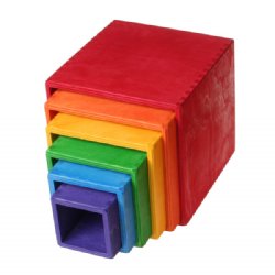 GRIMM`S Large Nesting and Stacking Boxes (Rainbow)