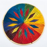 GRIMM'S Circle Rhombus Wooden Mandala Puzzle (Jumbo)