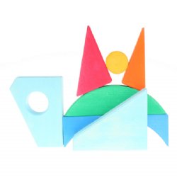 GRIMM'S Toddler Puzzle Blocks Sailboat