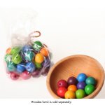 GRIMM'S 50 Wooden Lacing Beads (20 mm)