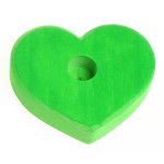 GRIMM'S Table Decoration Green Heart (single-hole)