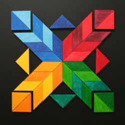 GRIMM'S Magnetic Wooden Puzzle Indian Square (Small)