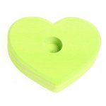 GRIMM'S Table Decoration Light Green Heart (single-hole)