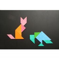GRIMM'S Magnetic Wooden Puzzle Game Tangram Set (Small)