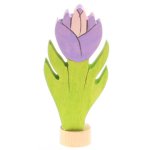 GRIMM'S Birthday Ring Decoration Hand-Colored Crocus 