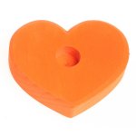 GRIMM'S Table Decoration Orange Heart (single-hole)