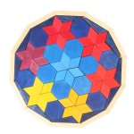 GRIMM'S Starry Night Wooden Geometric Puzzle (Small)