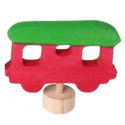 GRIMM`S Birthday Ring Decoration Railroad Car (Red)