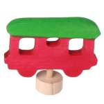 GRIMM`S Birthday Ring Decoration Railroad Car (Red)