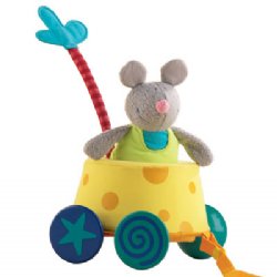 HABA Cheese Carriage Pull Toy