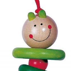 HABA Rattling Caterpillar Stroller & Car Seat Toy
