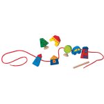 HABA Bambini Beads Houses Threading Toy