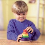 HABA Rainbow Tower Wooden Stacking Toy