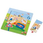 HABA Construction Site Wooden Magnetic Puzzle
