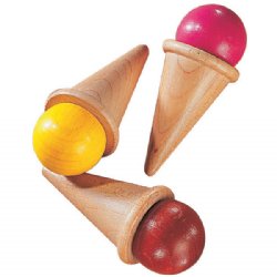 HABA Wooden Ice Cream Cone Yellow