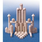 HABA Round Poles Wooden Building Blocks Accessory Set