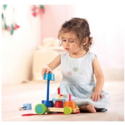 HABA Stack the Trix Mix Stacking Pull Toy