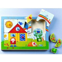 HABA Wooden Clutching Puzzle Sunny Land