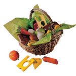 HABA Wooden Play Food With Basket