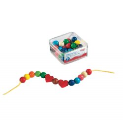 HABA Wooden Threading Beads 42 pieces