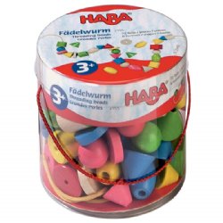 HABA Wooden Threading Beads 72 pieces