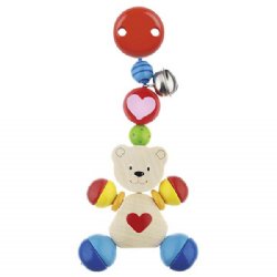 Heimess Baby Clip Heart Bear Stroller Toy